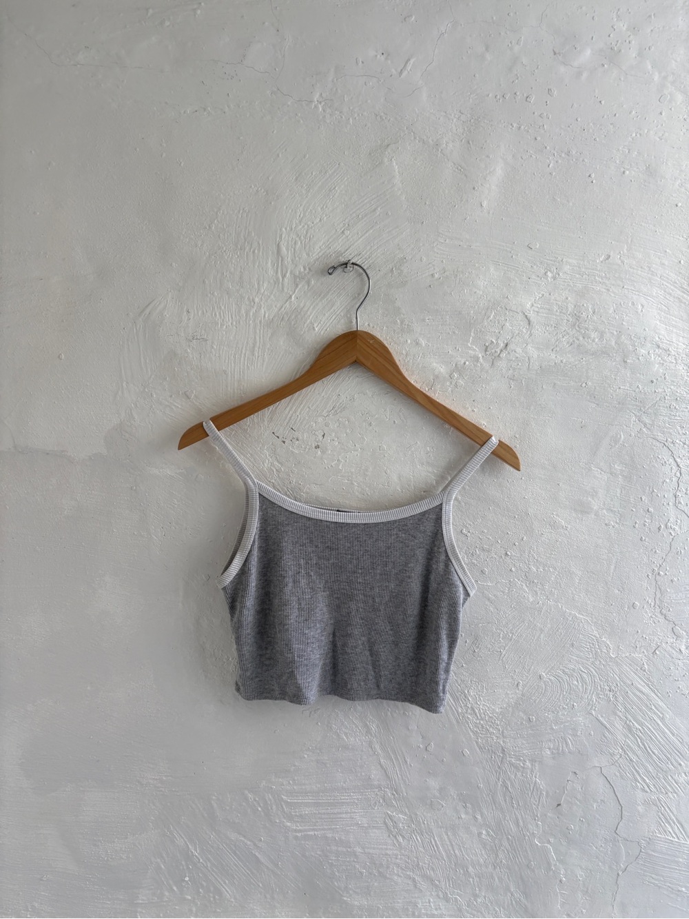Tillys cotton blend ribbed cropped cami